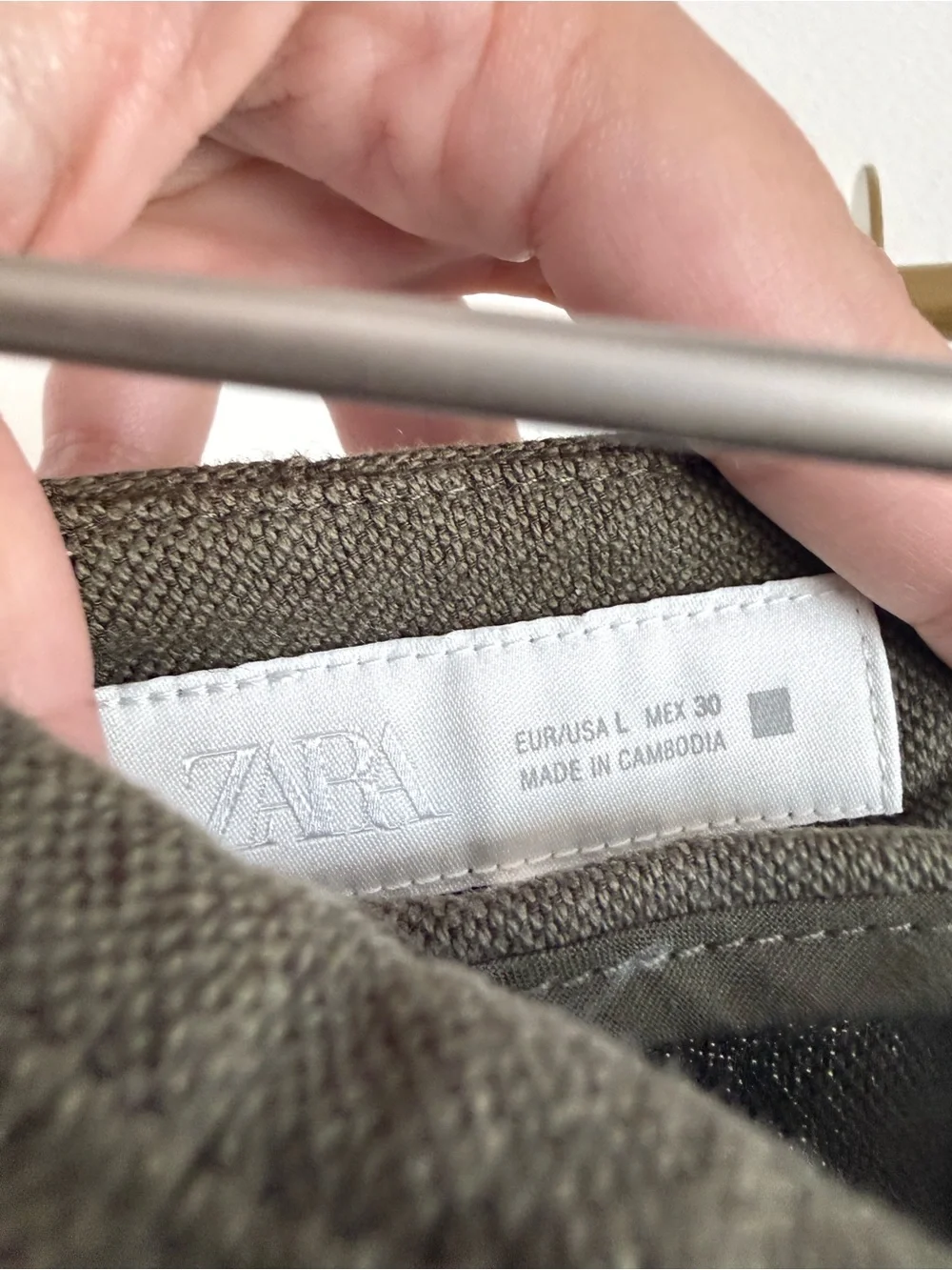 Zara women’s wide leg pants linen blend